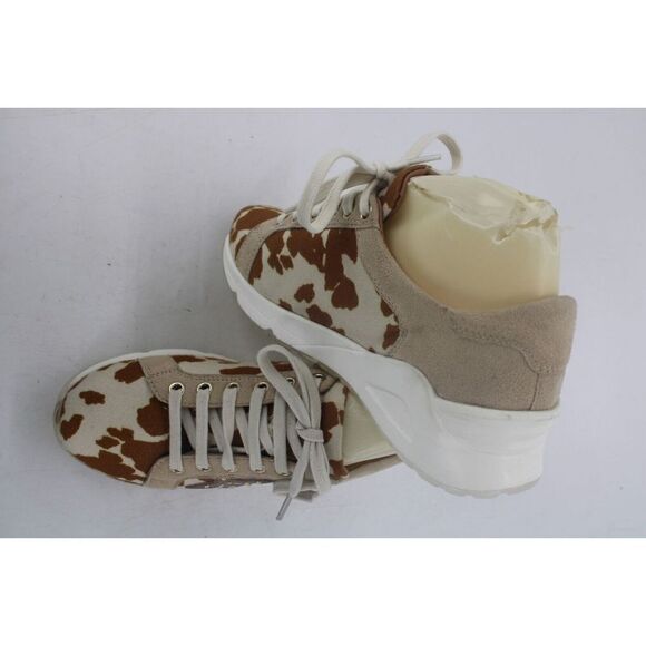 Myra Luster SneakersCow Print  Size 7  NWOT - Picture 1 of 11
